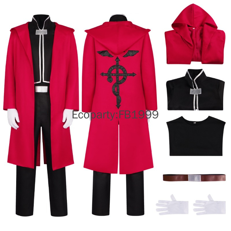 Fullmetal Alchemist Coat - Anime Alchemist Edward Elric Cosplay Costume