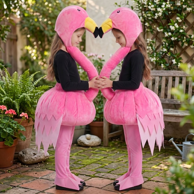 Cosplay Anime Boy - Animal Pink Flamingo Cosplay Suit Boys