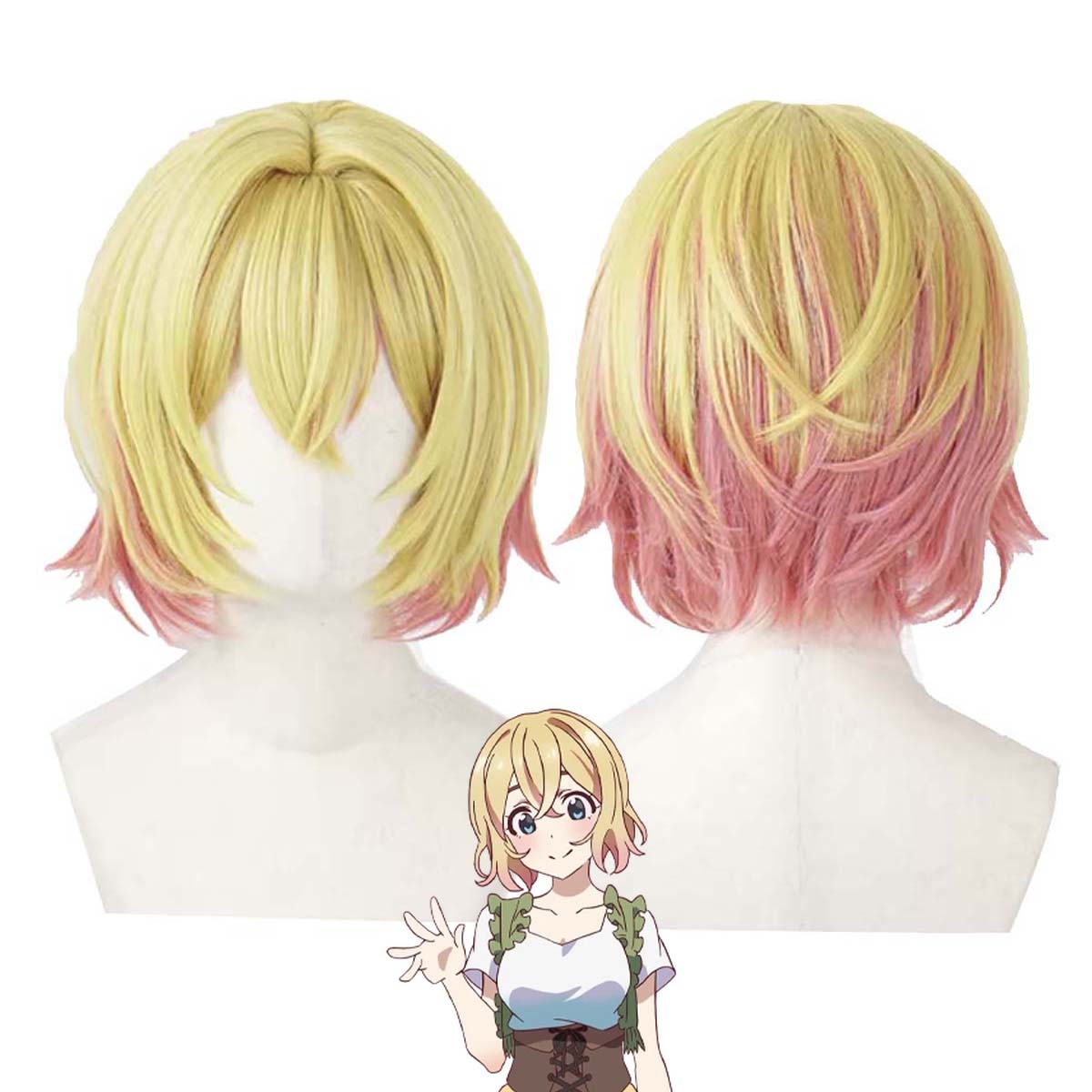 Anime Cosplay Girlfriend - Women Anime Rent-A-Girlfriend Asami Nanami Short