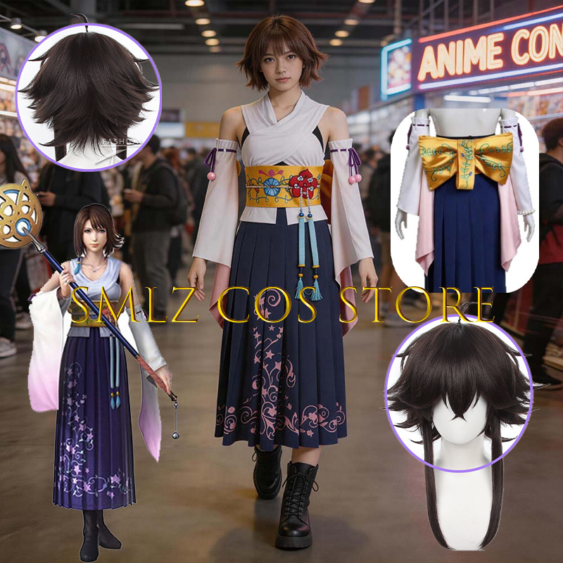 Smlz FFX Yuna Cosplay Anime FF - đánh giá và giá Anime Cosplay Wigs