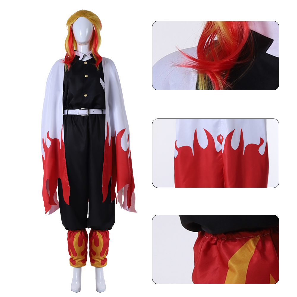Flame Hashira Cosplay Uniform  - đánh giá và giá Demon Slayer Haori