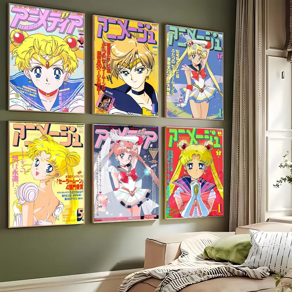 Anime S-Sailor Moon Poster Wal - đánh giá và giá Anime Cosplay Wallpaper