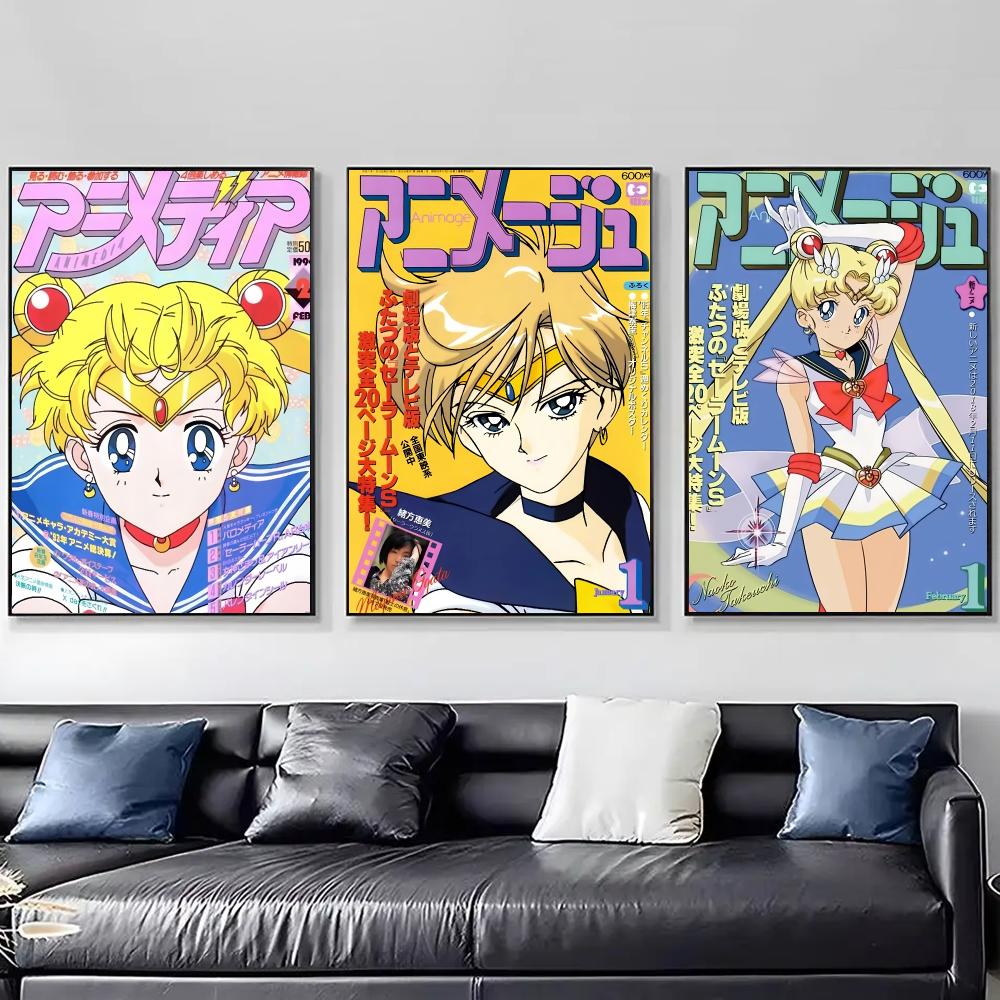 Anime S-Sailor Moon Poster Wal - đánh giá và giá Anime Cosplay Wallpaper
